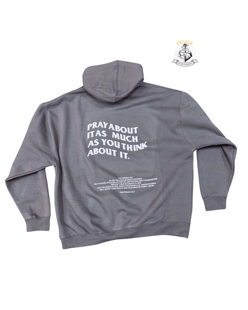 Prayer Over Worry Brown Hoodie